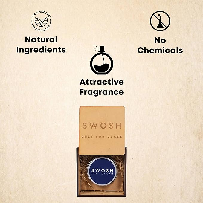 SWOSH Organic Lip Cream For Lightening & Brightening Dark Lips For Men & Women, 0.53 OUNCE with natural extract, clove oil, lavender oil, Lemon Grass oil lip Cream-BrightBean Baby