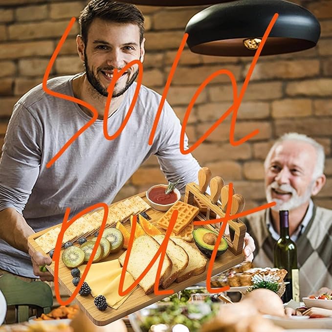 Cutting Board Wood Chopping Board Double Sided Charcuterie Boards Serving Board Kitchen Essential House Warming Hostess Host Gift Serving Tray for Christmas Wedding Birthday Anniversary Grayish Purple