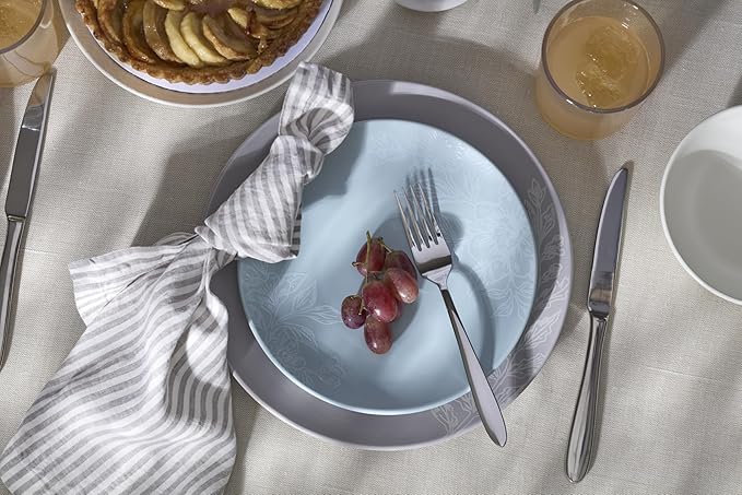 Oneida H037045Awwm Mooncrest 45 Piece Everyday Flatware Set, Service For 8