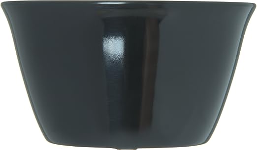 Carlisle FoodService Products Dallas Ware Reusable Plastic Bowl Bouillon Cup Bowl for Home and Restaurant, Melamine, 8 Ounces, Black, (Pack of 24)