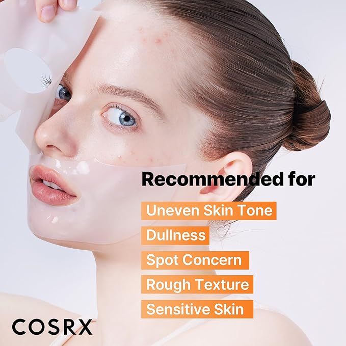 COSRX The Alpha-Arbutin Discoloration Care Hydrogel Face Masks Skincare 3 EA, Collagen Face Mask, Travel Essentials, Overnight Face Mask, Korean SkinCare-BrightBean Baby
