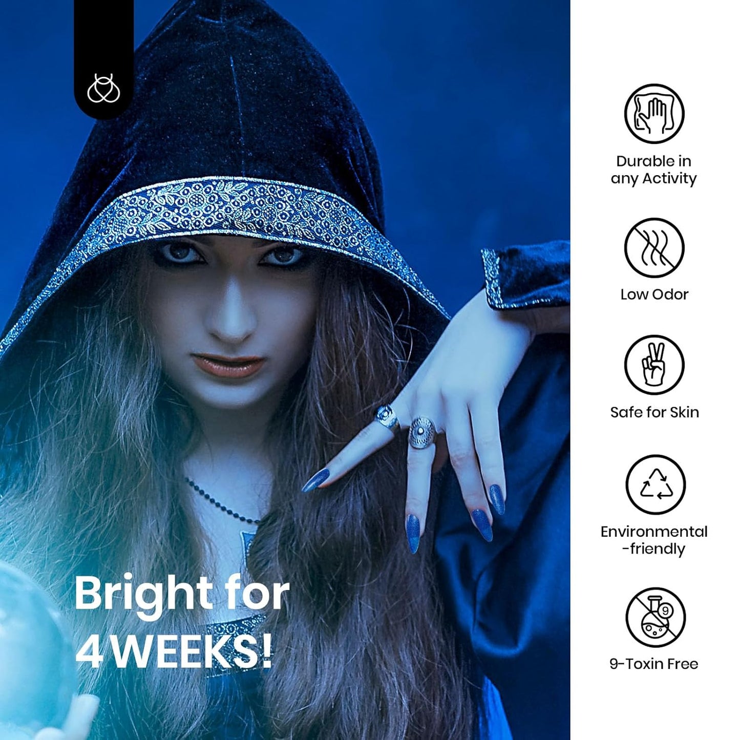 Beetles Glitter Gel Nail Polish, Blue Gel Polish Dark Purple Blue Color Gel Polish Soak Off Gel Nail Art Salon Nail Art DIY Home Nails Gifts for Women Women Manicure, 1 Pcs 15ml-BrightBean Baby