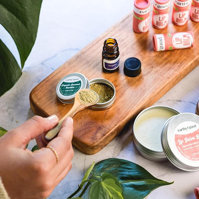 Earthy Good Organic DIY Lip Balm Making Craft Kit By Kiss Naturals-BrightBean Baby