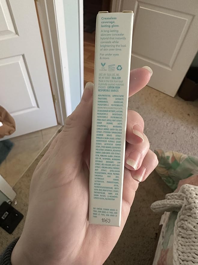 TULA Skin Care Radiant Skin Brightening Serum Concealer - Conceals Dark Circles & Discoloration, Longwearing & Crease-Resistant, Brightens the Appearance of Skin Over Time, Shade 120, 0.18 fl oz.-BrightBean Baby