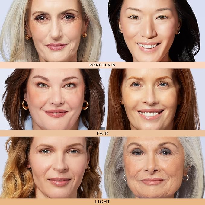 LAURA GELLER NEW YORK Baked Balance-n-Brighten Foundation with Kabuki Brush Makeup Set, Fair-BrightBean Baby