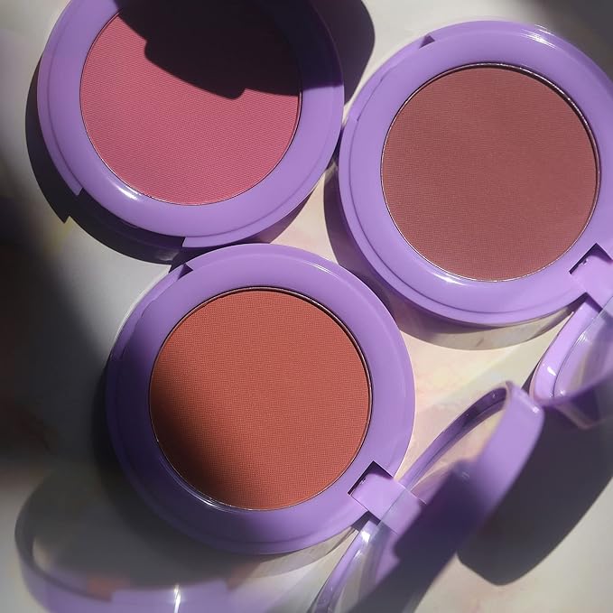 Half Caked In Bloom Powder Blush | vegan & cruelty-free, fragrance-free, highly pigmented, primer-infused | 3.8g (Liv On Sunday)-BrightBean Baby