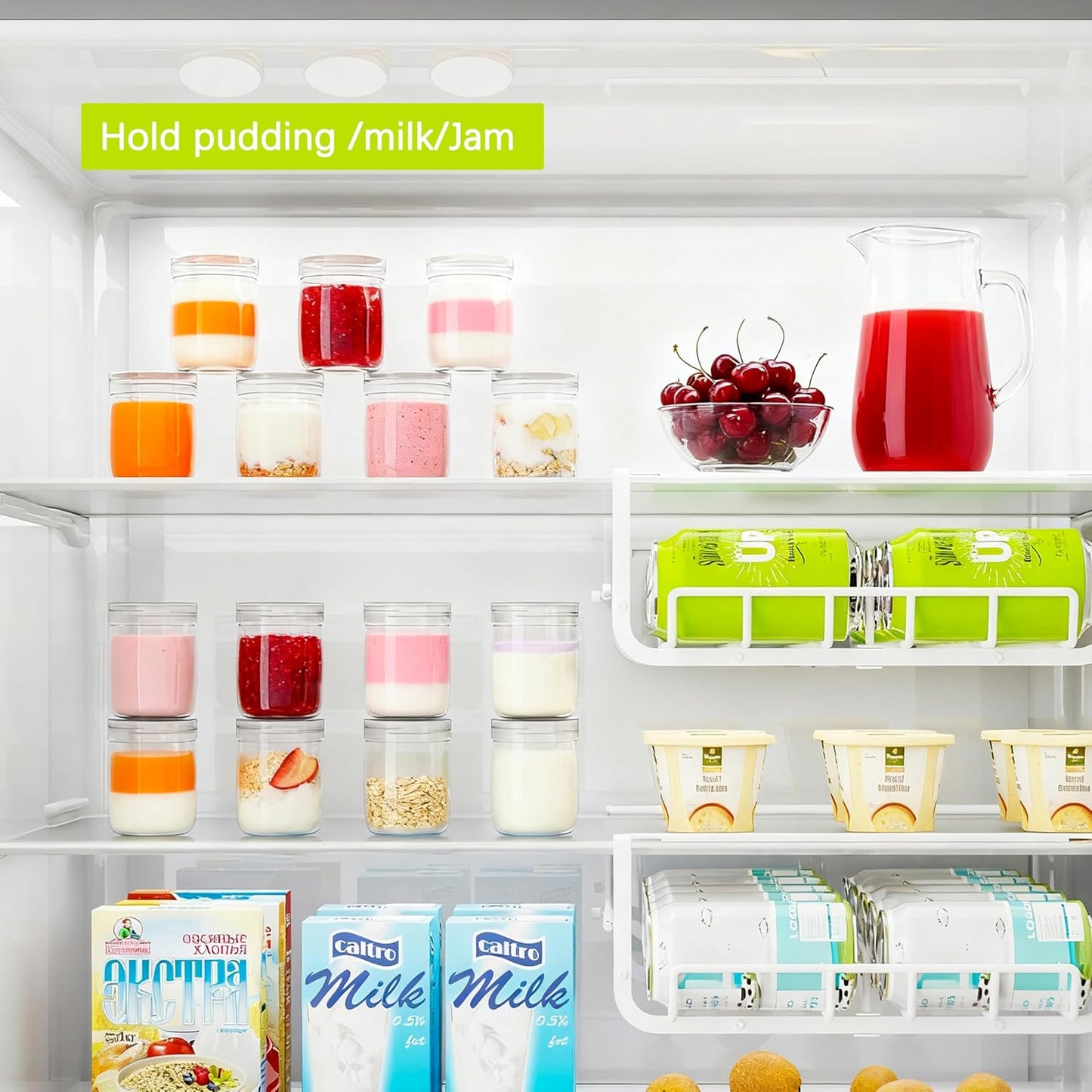 Mini Pudding Jars 82Pack, 5oz/150ml Plastic Favor Jar with Lids, Candy jars,Yogurt Containers with Pressure Sensitive Seal, Mason Jar,Jam,Bath Salt Jars Wedding Favors Honey Pot-BrightBean Baby