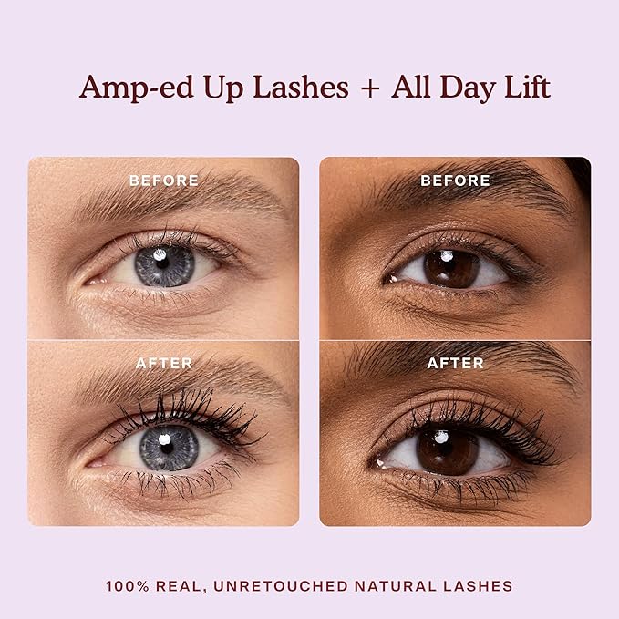 Tower 28 MakeWaves Mascara - Volumizing and Lash Lengthening Water-Resistant Mascara - No Clumping or Flaking - for Sensitive Eyes – Drift Brown-BrightBean Baby