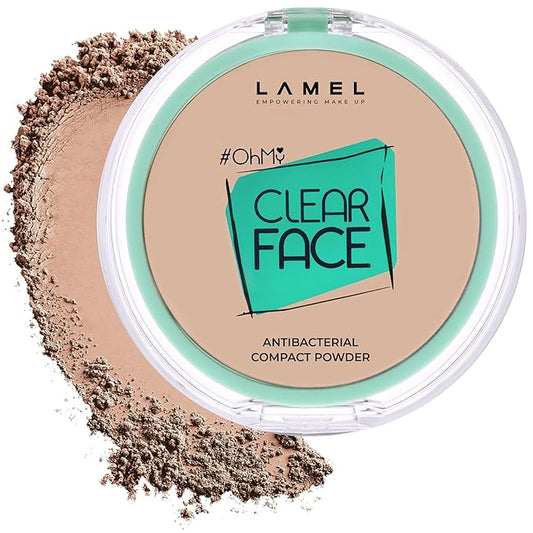 Lamel OhMy Clear Face Powder - Light Natural Coverage & Suet Control - Cruelty Free - Sand Beige N.405-BrightBean Baby