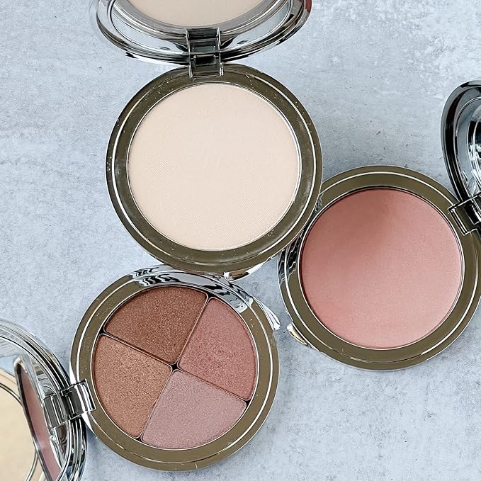 La Bella Donna Compressed Mineral Foundation - Face Powder Makeup Natural Looking Glowing Skin Wrinkle Defying Mattifying Finish Contour Makeup Long Lasting Full Coverage Sun Kissed Tan (Honey)-BrightBean Baby