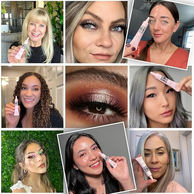 Elizabeth Mott Thank Me Later Color Correcting & Eye Primer Duo – Face Primer with Niacinamide for Redness Control & Smooth Makeup Base – Eye Primer for Long-Lasting, Crease-Free Eyeshadow – 30g + 10g-BrightBean Baby