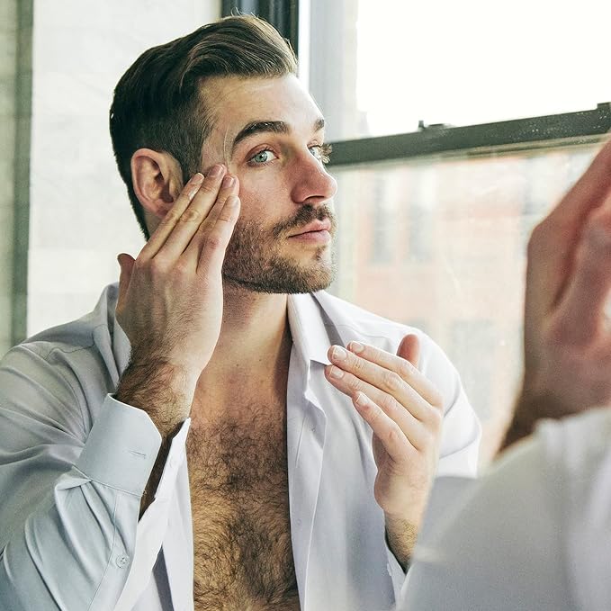 Brickell Men's Complete Defense Anti Aging Routine, Night Face Cream, Vitamin C Day and Night Serum, Facial Moisturizer w/SPF and Eye Cream, Natural and Organic, Scented, Skin Care Gift Set-BrightBean Baby