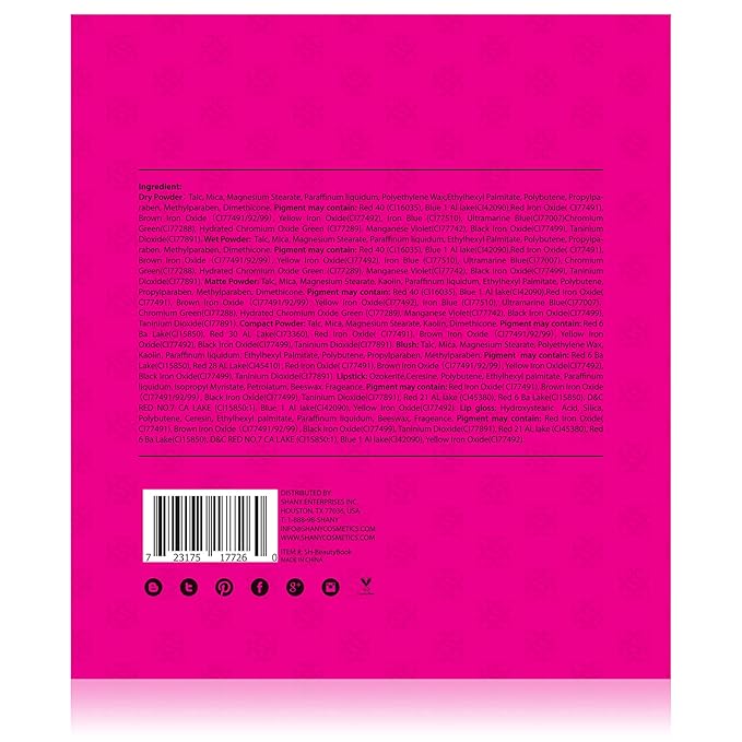 SHANY Beauty Book Makeup Kit All in one Travel Makeup Set - 35 Colors Eyeshadow, Eye brow, makeup blushes, powder palette,10 Lip Colors, Eyeliner pens & makeup Mirror - Holiday Makeup Gift Set-BrightBean Baby