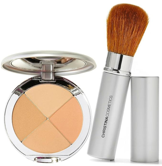 Christina Cosmetics Perfect Pigment 2 Compact and Retractable Brush Duo!-BrightBean Baby