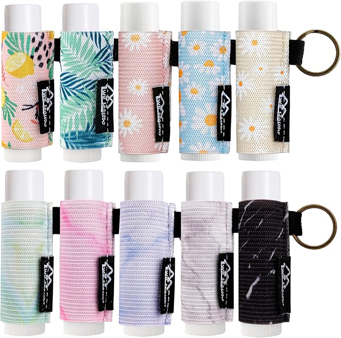 WK IEASON Lip Balm Holder Keychain Bulk Chapstick Holder Key chain-BrightBean Baby
