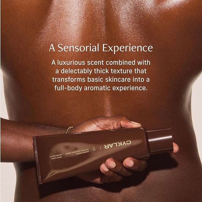 Nutrient Rich Body Cream. Sacred Santal Nourishing Moisturizer with Niacinamide and Banana Flower Extract. Deep Hydration, Thick Body Lotion, Dry Skin Cream for Women and Men, 8 Fl Oz-BrightBean Baby