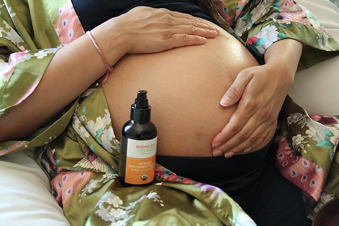 Second Trimester Set – All Natural Skincare Pregancy Gift Box – Anti-stretch mark Belly Oil, Moisturizing Body Oil, Face Polish, Face Moisturizer - Mambino Organics-BrightBean Baby