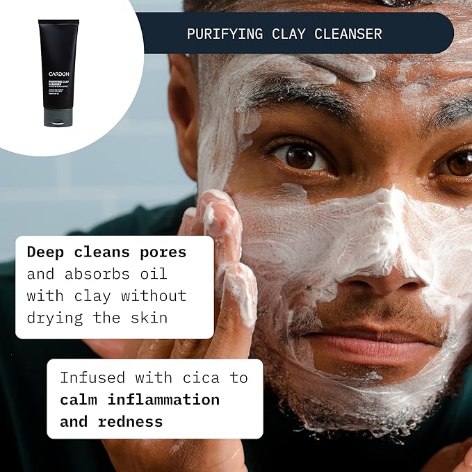 Cardon Cactus-Based Men's Skincare Set | Premium Korean Skincare for Sensitive Skin and Oily Skin | Water-based Face Moisturizer with SPF 30, Gentle Face Wash, Repairing Night Cream with Vitamin E-BrightBean Baby