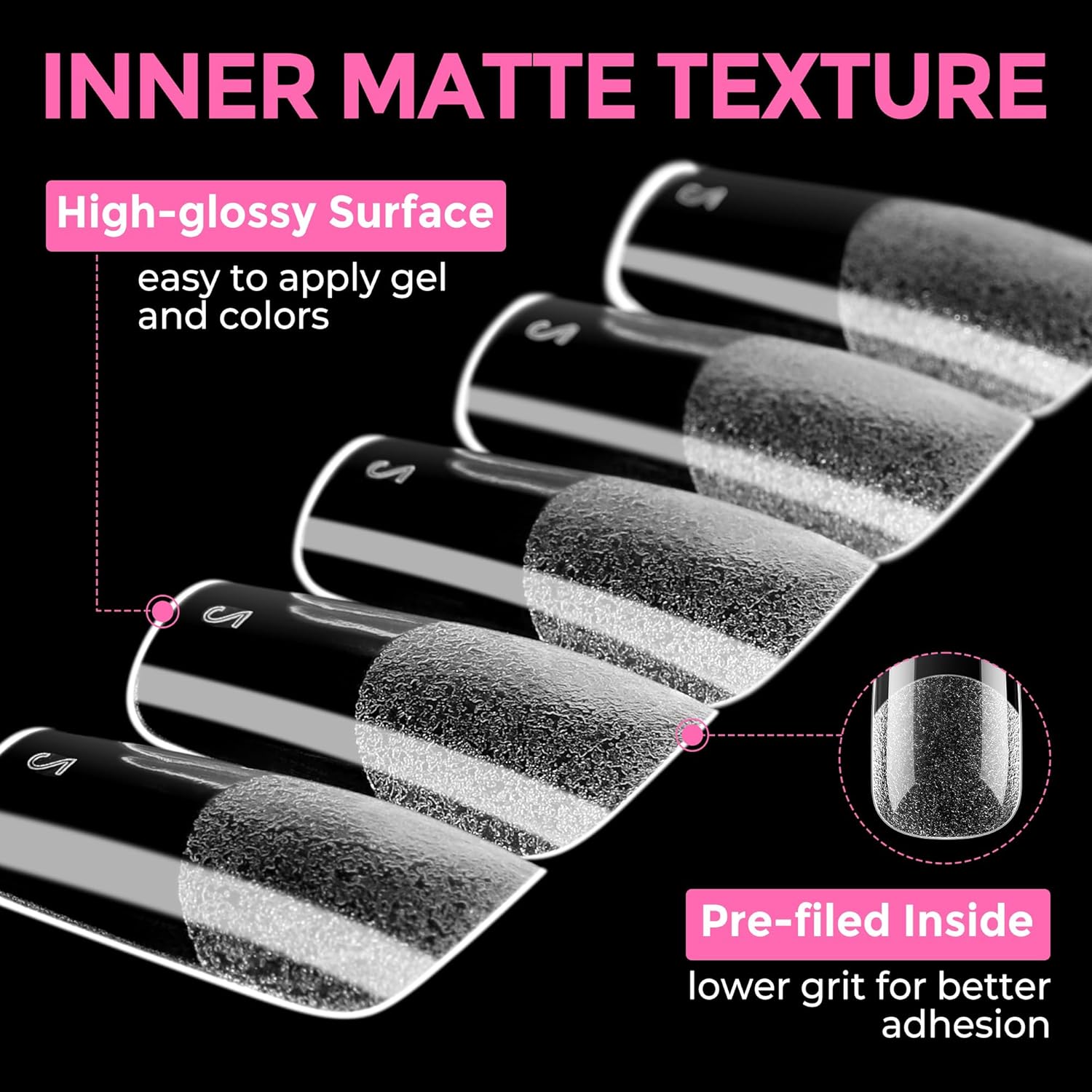 UNA GELLA Medium Square Nail Tips: 216pcs Square Press on Nails Pre-shape Clear Nails Tips for Full Cover Acrylic French False Nails For Nail Extension, Home DIY Nail Salon 12 Sizes False Tips-BrightBean Baby