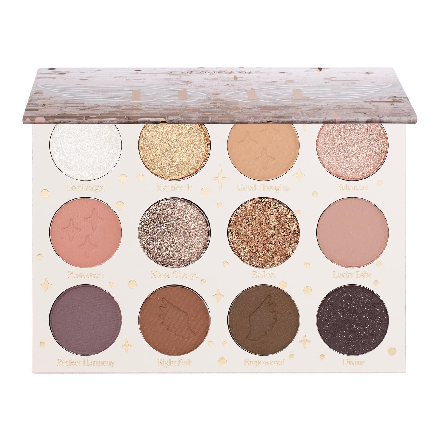 ColourPop 11:11 Eyeshadow Palette - Warm Nude Eye Makeup Palette with Matte, Metallic, Matte Sparkle & Glitter Finishes - High-Pigment Eye Makeup with a Long-Wearing Formula (0.46 oz)-BrightBean Baby