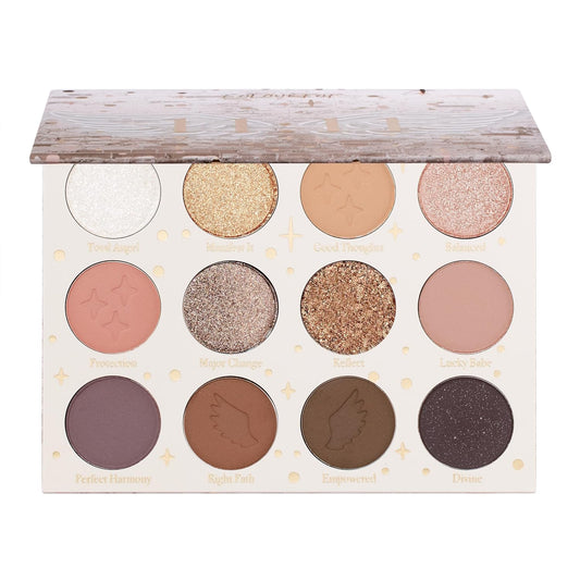ColourPop 11:11 Eyeshadow Palette - Warm Nude Eye Makeup Palette with Matte, Metallic, Matte Sparkle & Glitter Finishes - High-Pigment Eye Makeup with a Long-Wearing Formula (0.46 oz)-BrightBean Baby