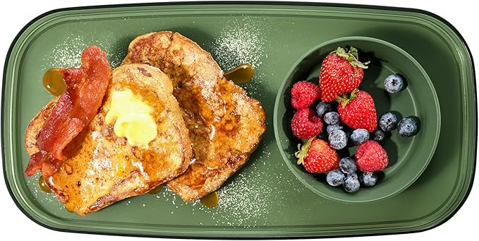 madesmart dipware Small Serving Plate, Collapsible & Removable Dip Bowl for Salsa, Queso, Sald, Olives, Premium Dishwasher & Microwave Safe, Multipurpose Plate & Bowl, Olive