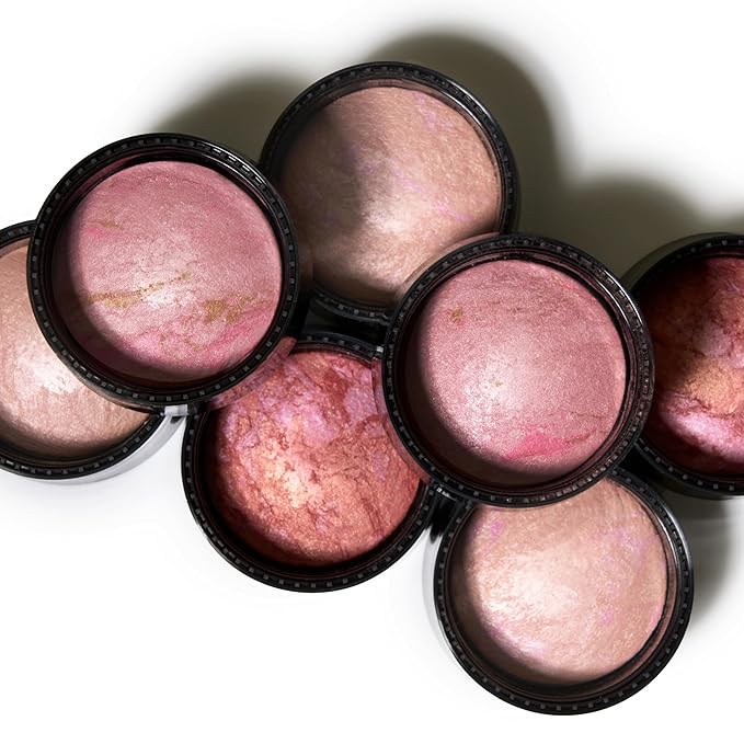 LAURA GELLER NEW YORK Baked Blush-n-Brighten Baked to Go - Ethereal Rose - Travel Size Blush-BrightBean Baby