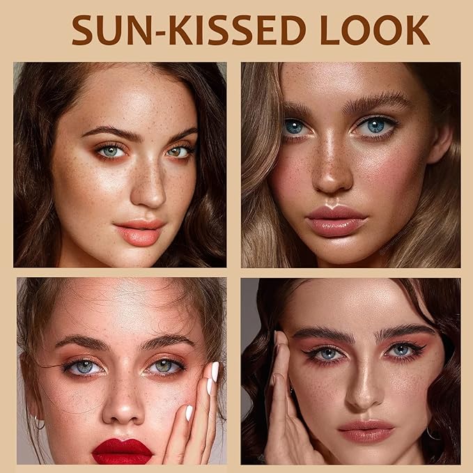Freckle Pen, Freckle Makeup Pen for Face, Waterproof Long Lasting Quick Dry Faux Freckle Pen, Soft Artificial Freckles Makeup Face Decoration, Create Natural Sunkissed Skin (Chestnut)-BrightBean Baby