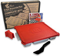 Baker's Edge Brownie Pan Complete Set (Includes Lid & Wedge) The Original All Edges Brownie Pan for Baking, Premium Doble Nonstick Coating, Heavy Gauge Cast Aluminum - Rectangular 9x12 Size Baking Pan