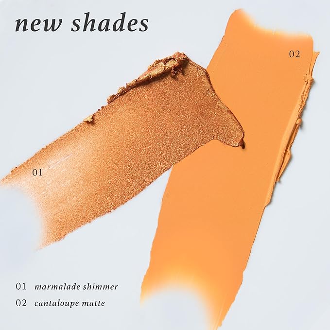 Julep Eyeshadow 101 Cream-to-Powder Waterproof Shadow Stick – Cantalope Matte – Long-Lasting, Crease-Proof, Warm Light Orange Matte Cream Eyeshadow with Built-in Smudger