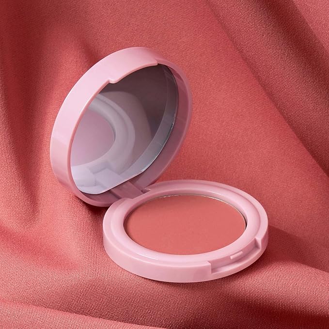 Mally Beauty Bulletproof Powder Blush - Confident Coral - Long-Lasting Flush of Color - Compact Blush Powder Makeup - Matte Finish-BrightBean Baby