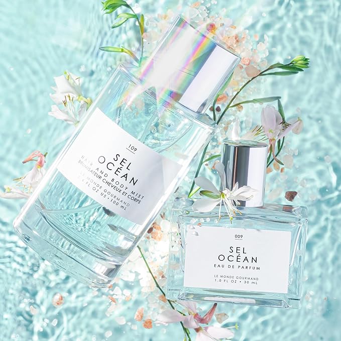 Le Monde Gourmand Sel Océan Hair & Body Mist - 3.4oz (100ml) - Honeysuckle, Muguet and Pink Sea Salt Fragrance Notes-BrightBean Baby