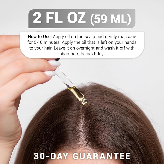 Dr. Berg Scalp & Hair Serum (Improved Formula) with Vitamin D3 & E - Clinically Tested, Paraben- and Sulfate-Free Hair Oil for Women & Men - Includes Rosemary Oil, Castor Oil & Jojoba Oil - 2 Fl oz-BrightBean Baby