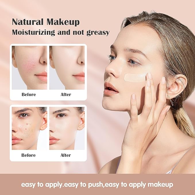 Hydrating Makeup Primer with Hyaluronic Acid, Face Foundation Primer, Base Primer for Shine, Oil Control, Add Moisture, Smooth Texture, Hides Wrinkles for Long-Lasting Makeup, 0.71 FL.OZ-BrightBean Baby