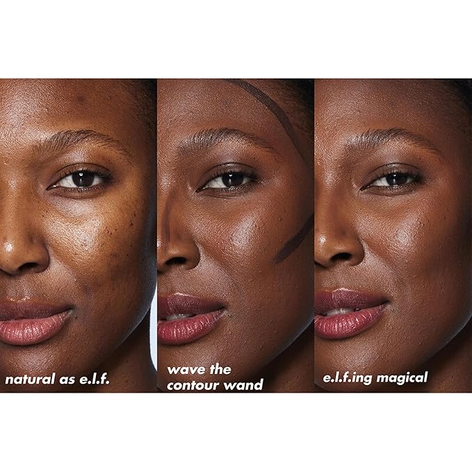 e.l.f. Halo Glow Contour Beauty Wand, Liquid Contour Wand For A Naturally Sculpted Look, Buildable Formula, Vegan & Cruelty-free, Medium/Tan-BrightBean Baby