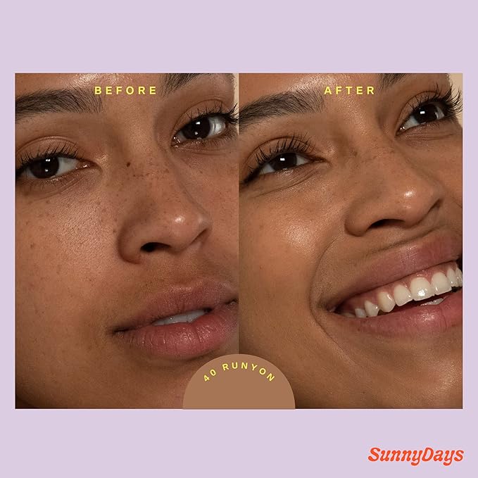 Tower 28 Beauty SunnyDays SPF 30 Tinted Mineral Sunscreen - For Sensitive Skin - 2-in-1 Facial Broad Spectrum UVA/UVB Protection + Foundation – Shade 40 RUNYON, 1 Fl Oz-BrightBean Baby