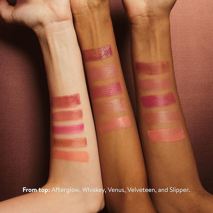 goop Beauty Cream Blush | Sheer Pop of Color for Lips & Cheeks | Vitamin C, Vitamin E, & Safflower Oil | Natural Makeup for Glowing Skin | Paraben & Silicone Free | 0.5 oz | Velveteen - Sheer Mauve-BrightBean Baby