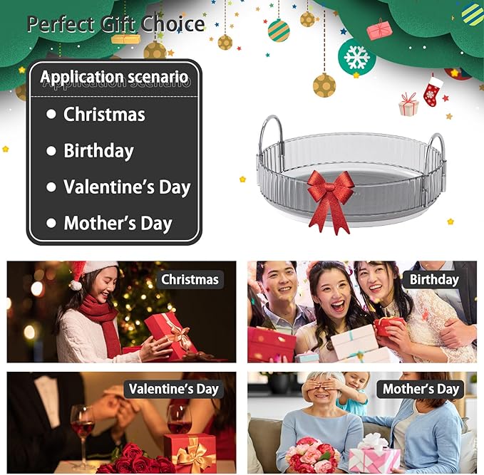 Rotating Makeup Organizer for Vanity, High-Capacity Skincare Clear Make Up Storage Perfume Organizers Cosmetic Dresser Organizer Countertop 360 Spinning (Gray, 1 Tier)-BrightBean Baby