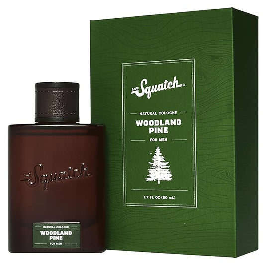 Dr. Squatch Natural Cologne for Men - Scent-Lock Technology and Sustainably-Sourced Ingredients - Woodland Pine Cologne (1.7 fl oz)-BrightBean Baby
