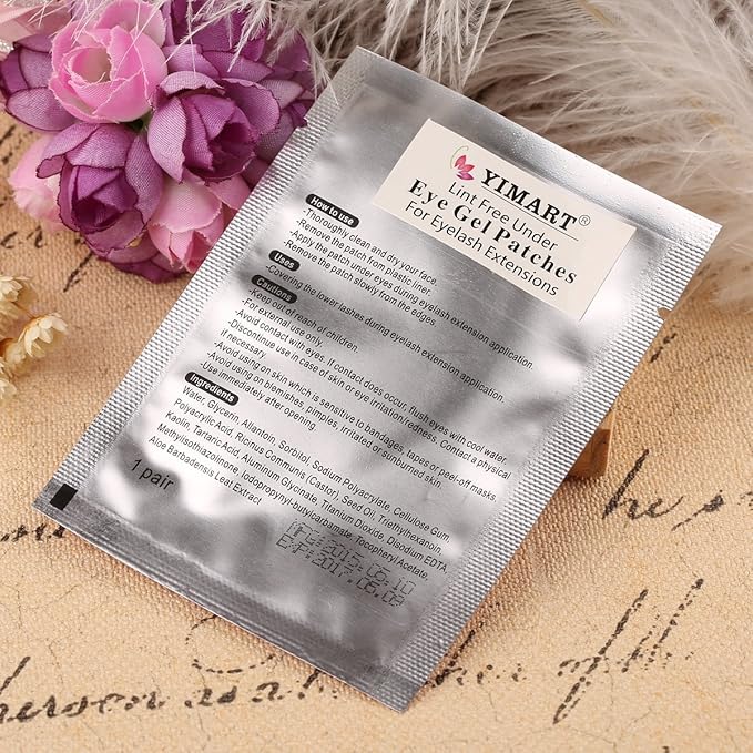Yimart® Professional Lint Free Under Eye Gel Pad Patches Eyelash Extensions 100 Pairs-BrightBean Baby