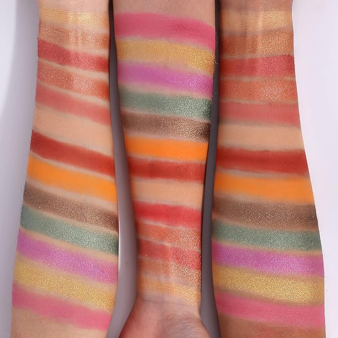 Matte Eyeshadow Palette, Nude Eyeshadow Palette Makeup Set, Matte Shimmer High Pigmented Blending Powder Velvet Texture Eye Shadow Kit-BrightBean Baby