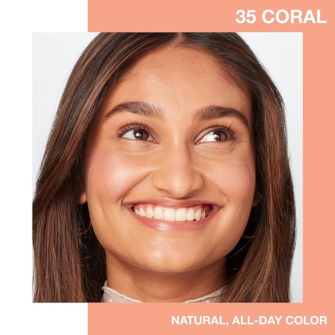 Maybelline Fit Me Blush, Lightweight, Smooth, Blendable, Long-lasting All-Day Face Enhancing Makeup Color, Coral, 1 Count-BrightBean Baby