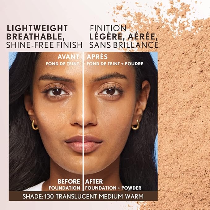 COVERGIRL Clean Invisible Loose Powder - Loose Powder, Setting Powder, Vegan Formula - Translucent Medium Warm, 18 g (0.63 OZ)-BrightBean Baby