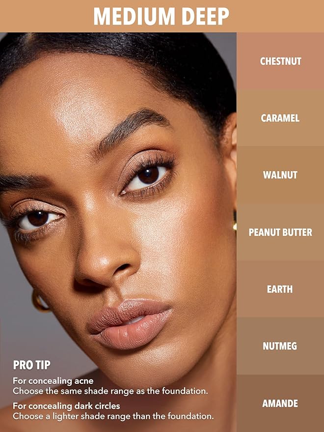 SHEGLAM 12HR Full Coverage Concealer Matte Finish Concealer Stick for Under Eye and Dark Circles - Earth-BrightBean Baby