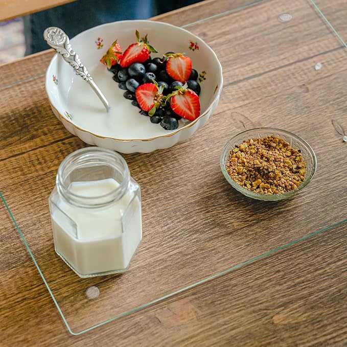 Tempered Glass Cutting Board for Kitchen, Clear Glass Board for Countertop, with Non-Slip Feet, Heat Resistant, Extra Large Size 18x24" 1Pcs