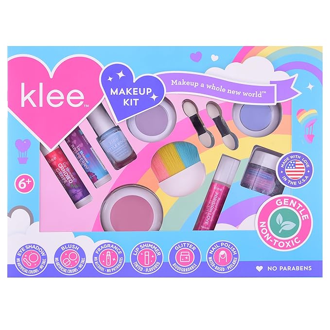 Luna Star Klee Ultimate Makeup Kit. Gentle and Non-Toxic. Kid-Friendly. Made in USA. (Arc of Joy)-BrightBean Baby