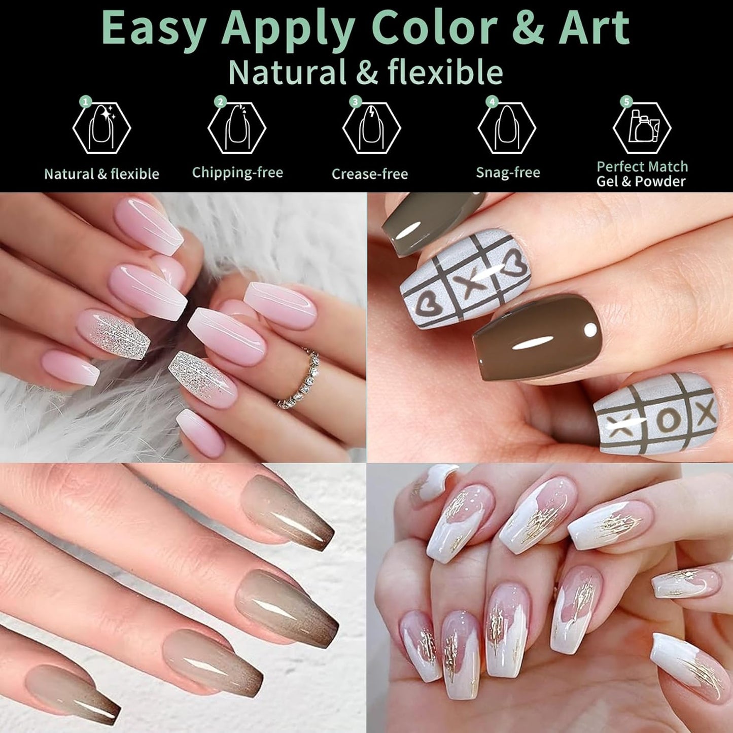 Short Coffin Nail Tips, 216pcs Acrylic Ballerina Soft Fake Nails Gel Nail Tips, Full Cover Pre-Shaped Matte Clear Press on Nails for Extension, Diy at Home Manicure 12 Sizes-BrightBean Baby