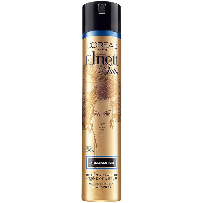 L'Oreal Paris Elnett Satin Extra Strong Hold Hairspray 11 Ounce (1 Count) (Packaging May Vary)-BrightBean Baby