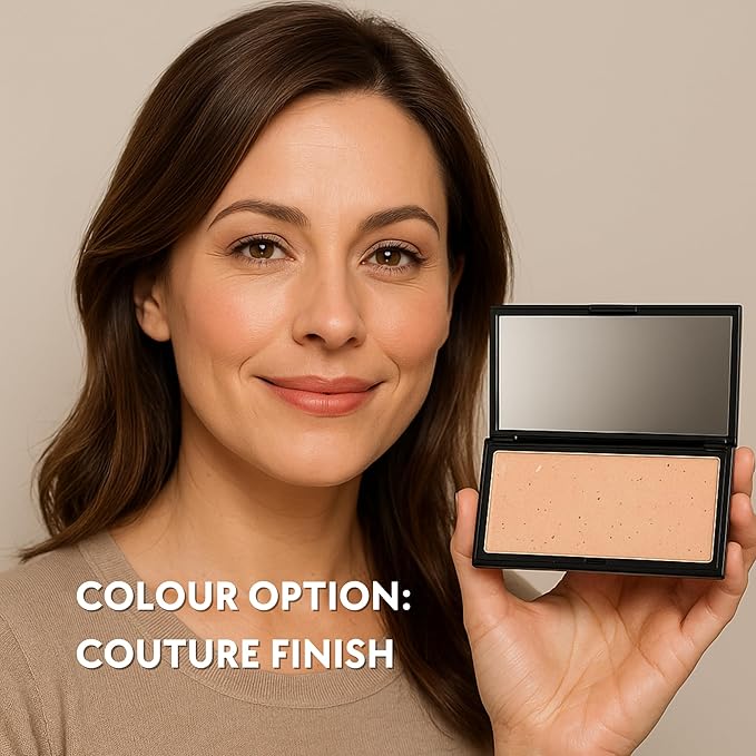 Ready to Wear Lasting Couture Finish - Color Correcting Powder Makeup Compact, Universal Correcting Foundation - Deluxe Size-BrightBean Baby