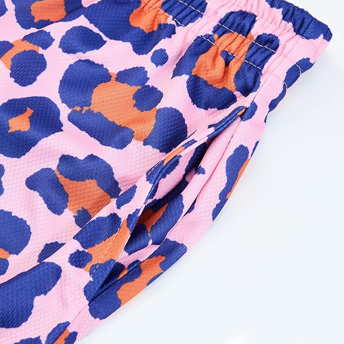 Fashion Funny Animal Printing Swim Trunks 5 inch Inseam Quick Dry Active Board Shorts for Men-BrightBean Baby